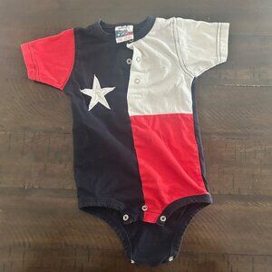 Texas Flag Baby Onesie